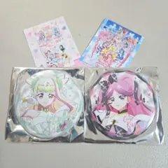 キミとアイドルプリキュア♪ ドリームステージ　ズキューンキッス　缶バッジ　2個