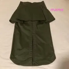 マメのデザインタイトスカート