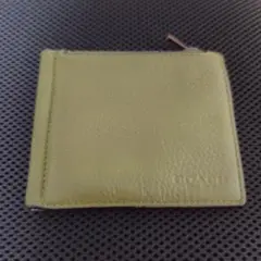 COACH マネークリップ小銭入れ付 オリーブグリーン