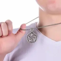 ペンダント　ネックレス　星　メンズ　ほし　韓国