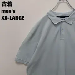 古着 NAUTICA ノーティカ ポロシャツ シンプル ライトブルー XXL