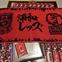 浦和レッズ　来場特典　炎日タオル　ポスター　カード