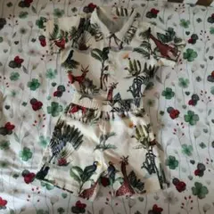 動物柄シャツとショートパンツセット 100cm