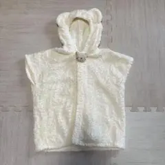 【美品】くまポンチョタオル