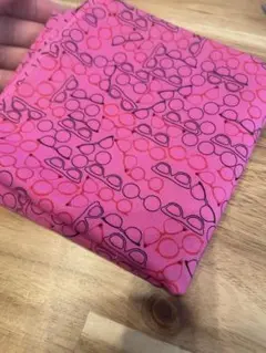 サングラス柄　生地　布　ピンク