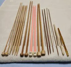 編み棒　いろいろ　18本　クローバー　棒針　かぎ針