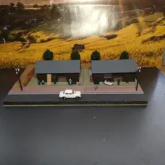 Nゲージ KATO ジオタウン　鉄道官舎　２棟を使用した昭和の住宅街
