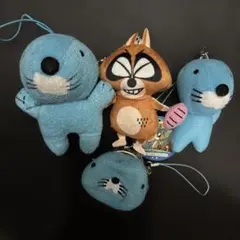 ぼのぼのマスコット4点まとめ売りバラ売り不可