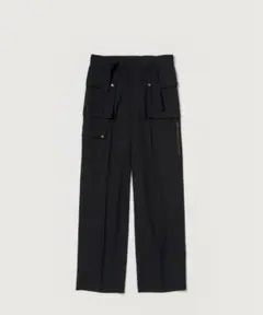 AURALEE WOOL HERRINGBONE CARGO PANTS 3