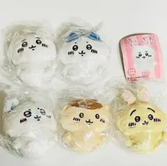B-53　コンプ　ちいかわ お座りぬいぐるみ　全5種　ガチャ　ハチワレ　うさぎ