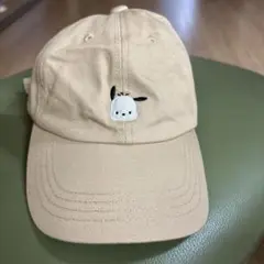 ベージュ サンリオ　ポチャッコ　キャップ
