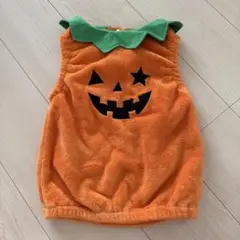 ハロウィン　かぼちゃ　仮装　フリースベスト 80 90 95 ベビー
