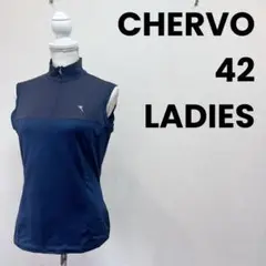 【極美品】CHERVO シェルボ ストレッチ ノースリーブポロシャツ ゴルフ
