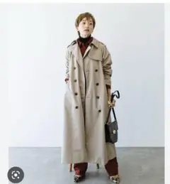 オブレクト×高山都 トレンチコート ベージュ サイズ S