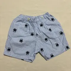 アプレレクール tiny bear 総柄刺繍ハーフパンツ 5分丈 90cm