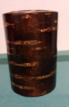 (未使用) 樺細工 茶筒 大