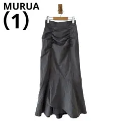 0665MURUAムルーアマーメイドスカートロング大人可愛いデートグレー通年