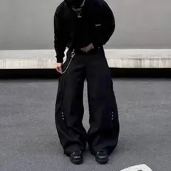 Baggy 変形 ワイドパンツ サイズM Wide Slacks Studs