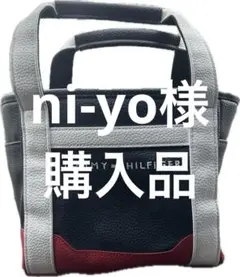 TOMMY HILFIGER トートバッグ ネイビー/白/赤