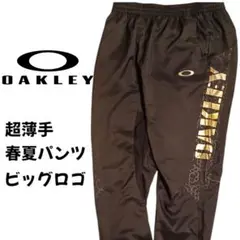 OAKLEY Lサイズ 超薄手 春夏パンツ ビッグロゴ