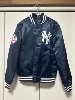 【美品】Majestic復刻モデル　スタジャン（サテン）　ニューヨークヤンキース