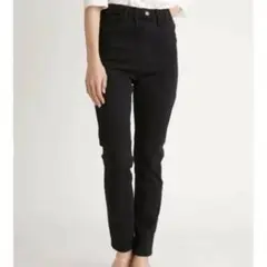 SNIDELコンフォートスキニーデニムパンツ BLK