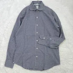 美品✨FINAMORE フィナモレ　チェックシャツ 15 3/4 40