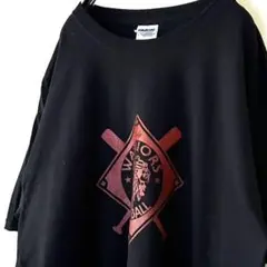 ギルダン WARRIORSカレッジ Tシャツ L ブラック 黒 古着