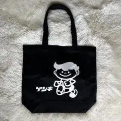 美品✨ 石垣島 ゲンキ乳業 ゲンキくん トートバッグ ブラック 黒 大