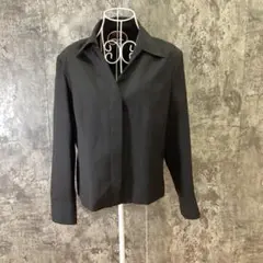 ✨RAMLOSSA✨比翼仕立てスキッパーカラージャケット♡ブラック(XL)
