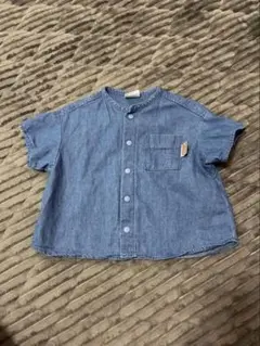 デニムブルー シャツ80