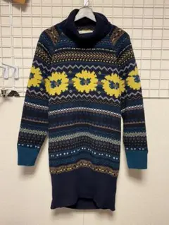 サカイ sacai 2018年 花柄 ヒマワリ ニットワンピース セーター
