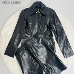 【美品】希少 CECIL McBEE セシルマクビー y2k レザーセットアップ