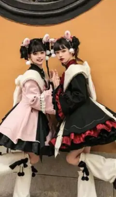 Lolita ロリータ チャイナ 中華 中国 コスプレ クリスマス 冬 和ロリ