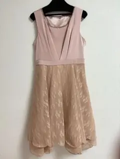 ワンピース くすみピンク