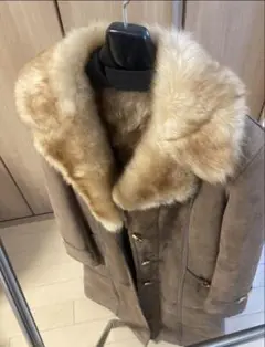 BALLY ムートンコート ブラウン