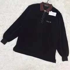 ジャンニバレンチノ✨新品　ポロシャツ　ハーフジップ　長袖　ブラウン　（M）