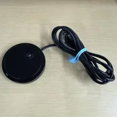 USB式　パソコン　集音マイク黒 円形 タッチボタン