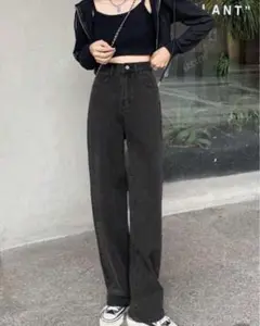 SHEIN ブラックデニム