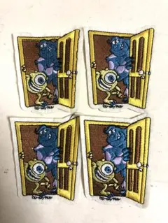 モンスターズインク　ワッペン4枚セット