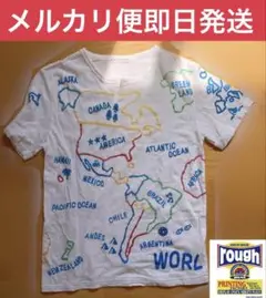 rough ブランド　世界地図　tシャツ　ラフ