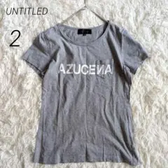 アンタイトル Tシャツ 半袖 カットソー コットン 英字プリント M相当