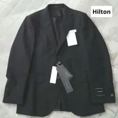 【新品タグ付】Hilton ヒルトン 黒無地 スーツ セットアップ YA3