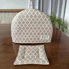 ティーコゼー　ティーポットカバーとマット　モロッカン　ハンドメイド