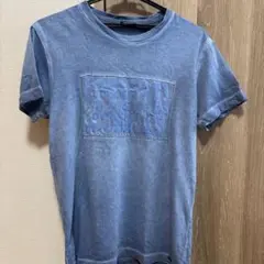 DIESEL ブルー Tシャツ サイズS 1978プリント