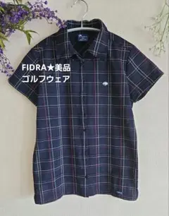 FIDRA レディース ゴルフ 前開きポロシャツ メッシュ М/М