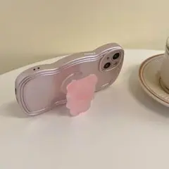 iPhoneケース クマ 【人気商品♡】iPhone14Pro max グリップ