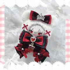 ♡ぬい服 10cm にじぱぺっと くま 着ぐるみ 赤♡