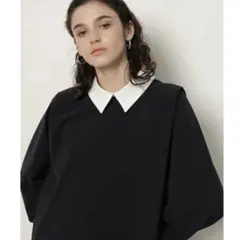 新品タグ付　CADUNE＜川上桃子さんコラボ＞衿付きブラウス カデュネ