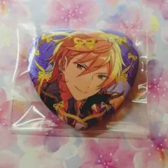 あんスタ　ポップアップ　ラメキラハートカンバッジ　缶バッジ　羽風薫